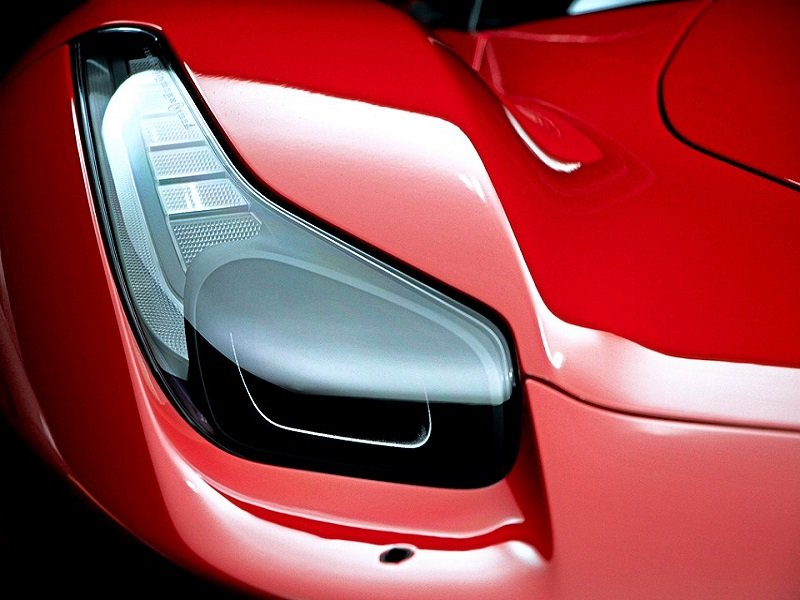 Headlight Red Car Ferrari
